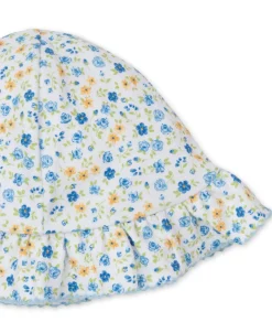 Kissy Kissy Floral Fantasy Blue Floppy Hat> Hats