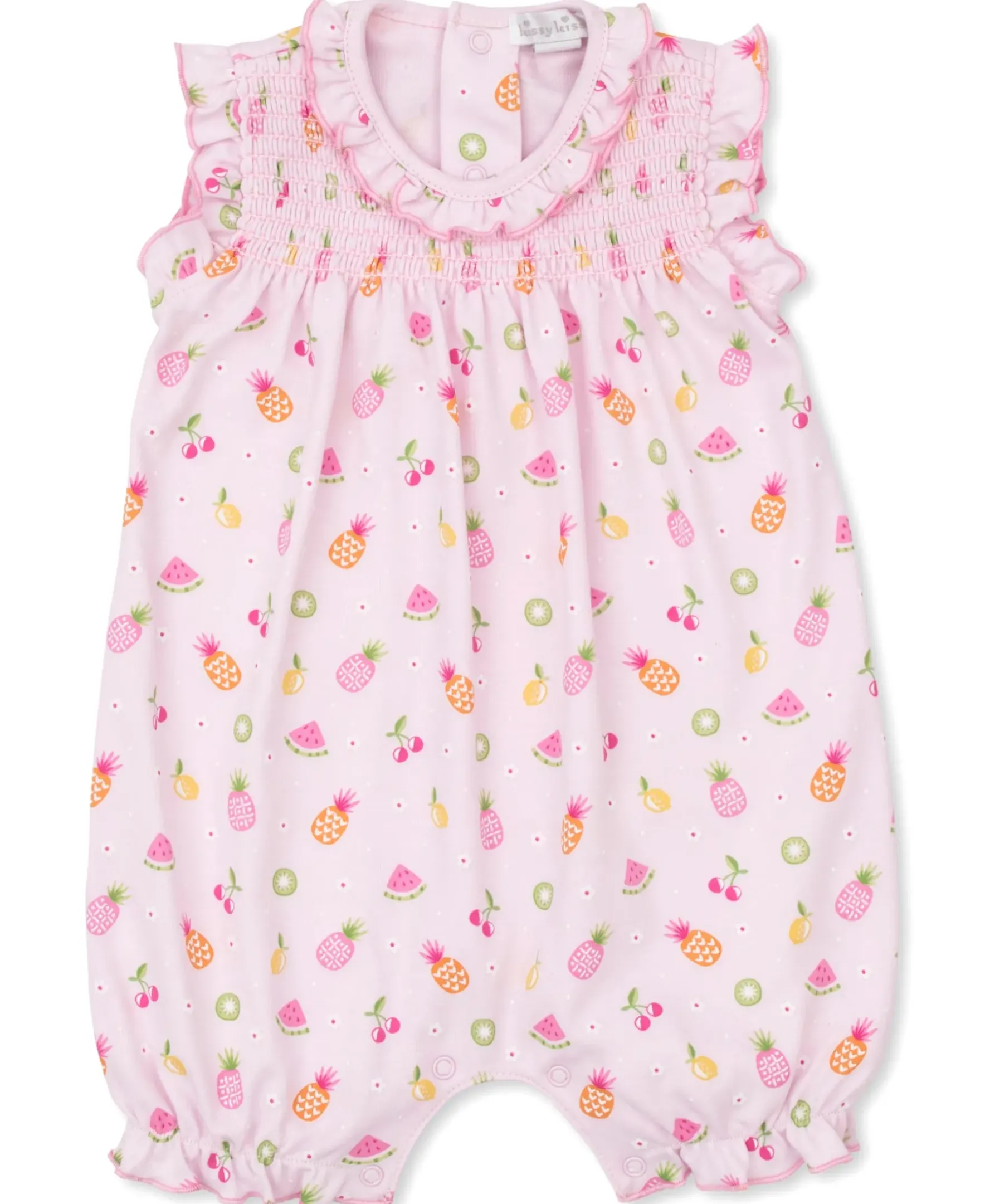 Kissy Kissy Fruit Fiesta Pink Sleeveless Playsuit> Playsuits|Rompers