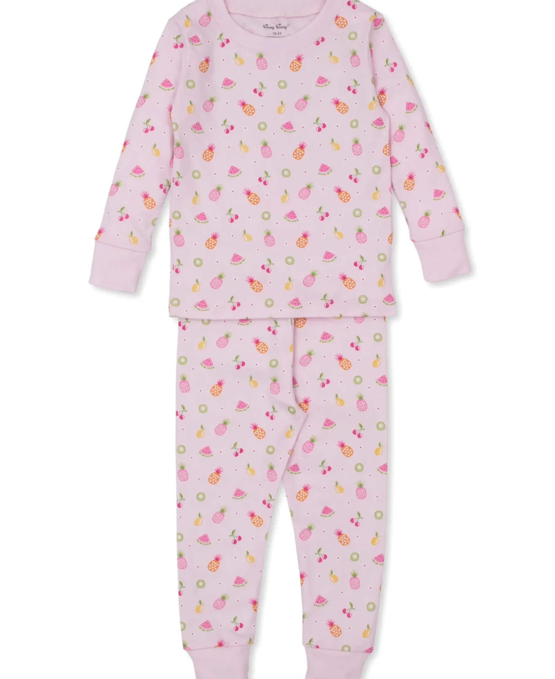 Kissy Kissy Fruit Fiesta Pink Toddler Pajama Set>Kids Pajamas|Pajamas