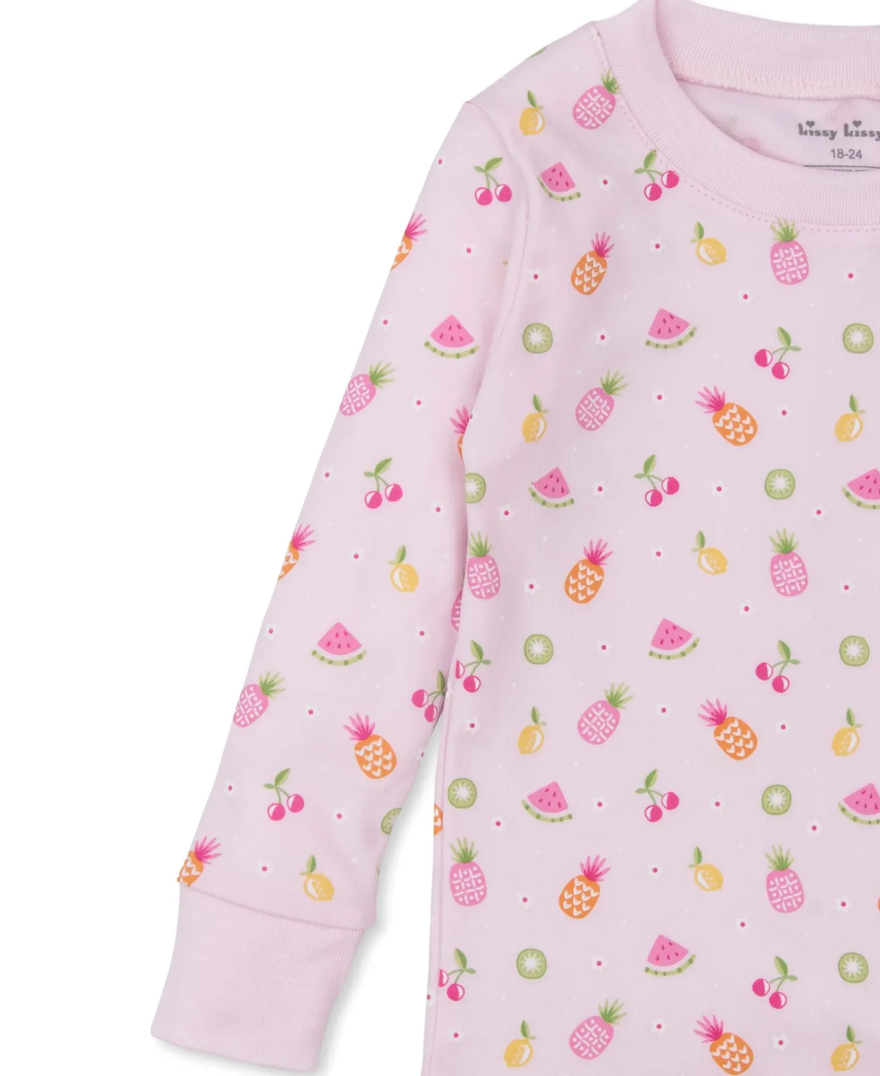 Kissy Kissy Fruit Fiesta Pink Toddler Pajama Set>Kids Pajamas|Pajamas