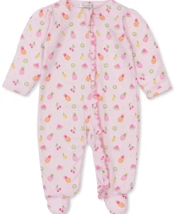 Kissy Kissy Fruit Fiesta Pink Zip Footie> Footies|Pajamas