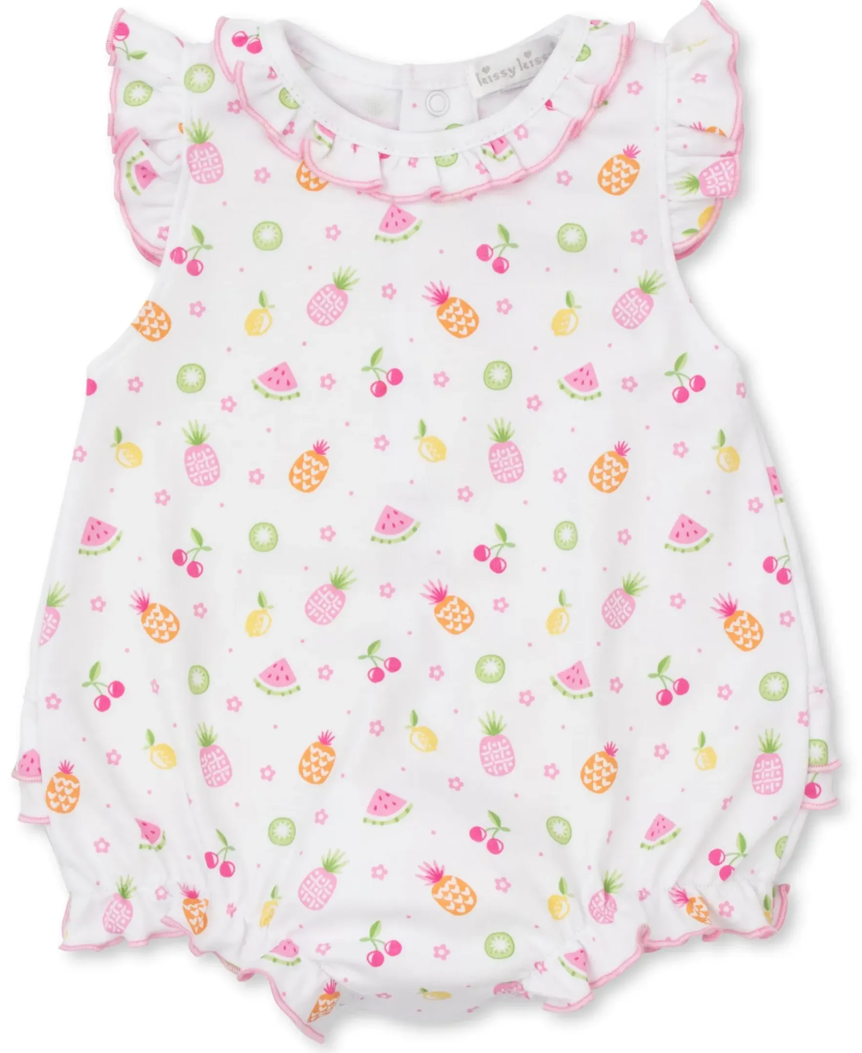 Kissy Kissy Fruit Fiesta White Bubble> Rompers|Dresses + Bubbles