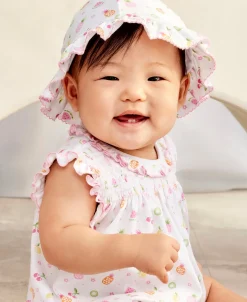Kissy Kissy Fruit Fiesta White Floppy Hat> Hats|White Basics