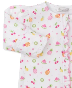 Kissy Kissy Fruit Fiesta White Zip Footie><noscript><img width=