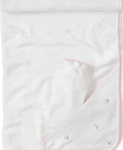 Kissy Kissy Garden Roses Hooded Towel with Mitt> Hooded Bath Towels|Classic Collections