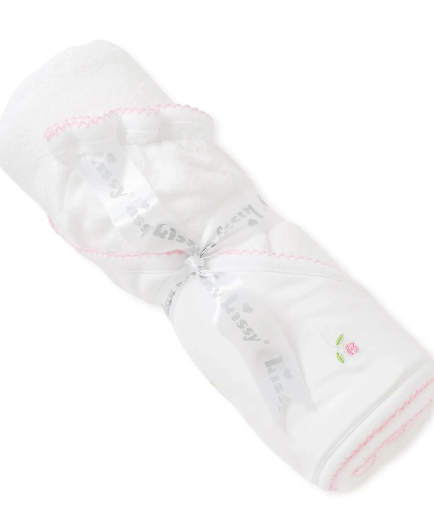 Kissy Kissy Garden Roses Hooded Towel with Mitt> Hooded Bath Towels|Classic Collections