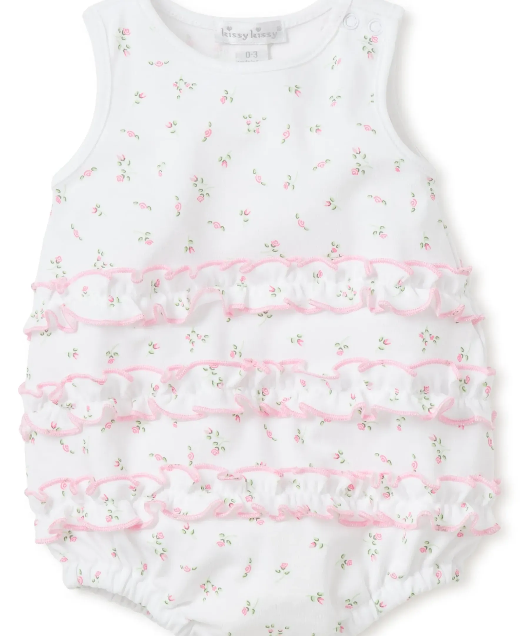 Kissy Kissy Garden Roses Ruffle Bubble> Rompers|Dresses + Bubbles