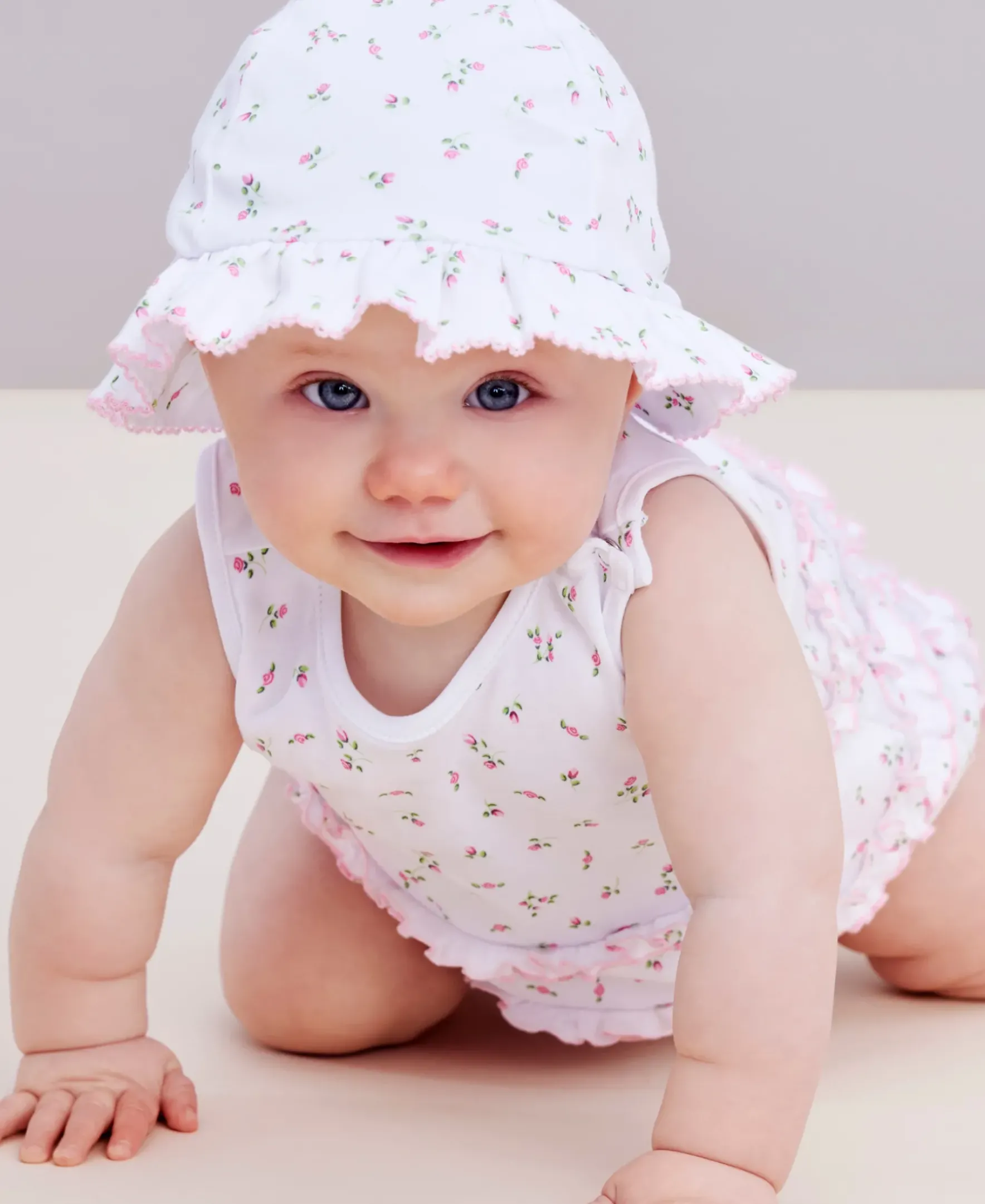 Kissy Kissy Garden Roses Ruffle Bubble> Rompers|Dresses + Bubbles