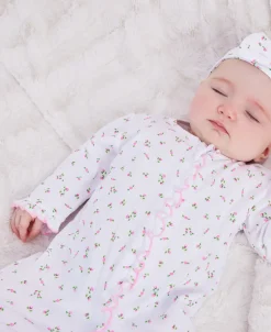 Kissy Kissy Garden Roses Ruffle Zip Footie> Footies|Pajamas