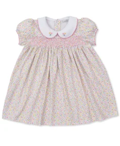 Kissy Kissy Garden Trellis Floral Smocked Toddler Dress>Kids Dresses|Dresses + Bubbles