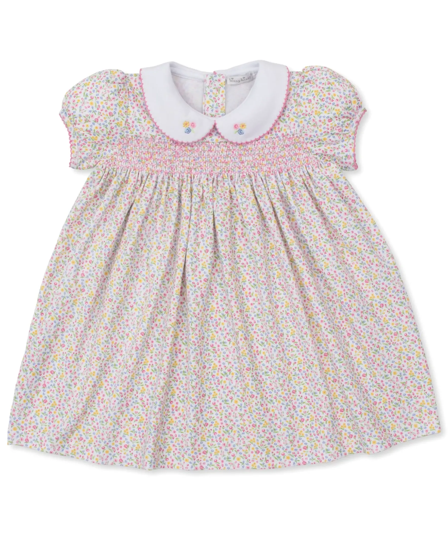Kissy Kissy Garden Trellis Floral Smocked Toddler Dress>Kids Dresses|Dresses + Bubbles