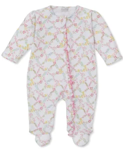 Kissy Kissy Garden Trellis Zip Footie> Footies|Pajamas