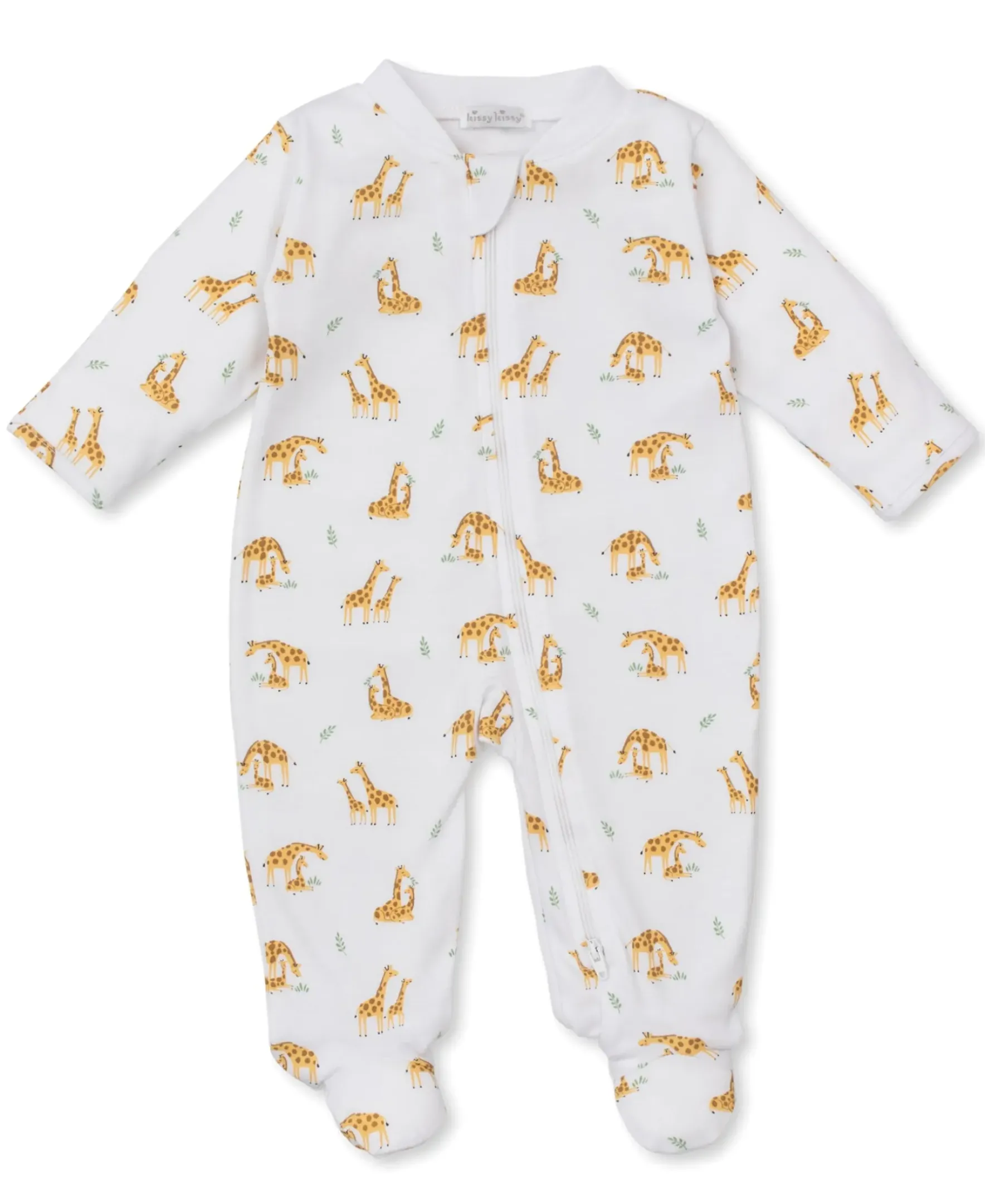 Kissy Kissy Giraffe Duo Zip Footie> Footies|Pajamas