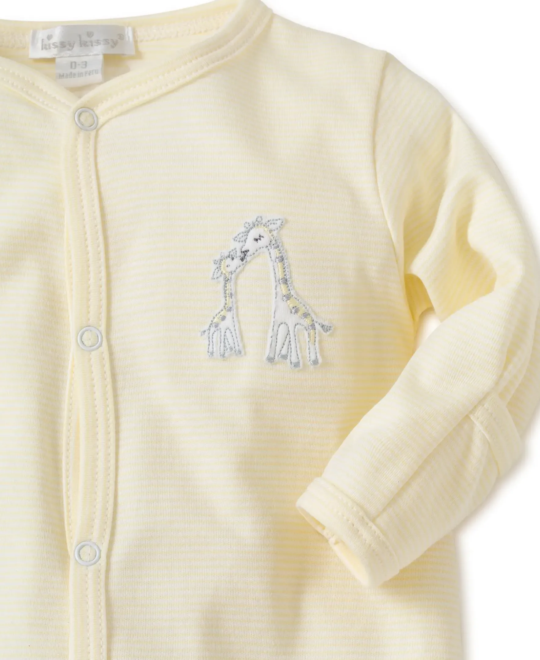 Kissy Kissy Giraffe Generations Striped Footie> Footies|Classic Collections