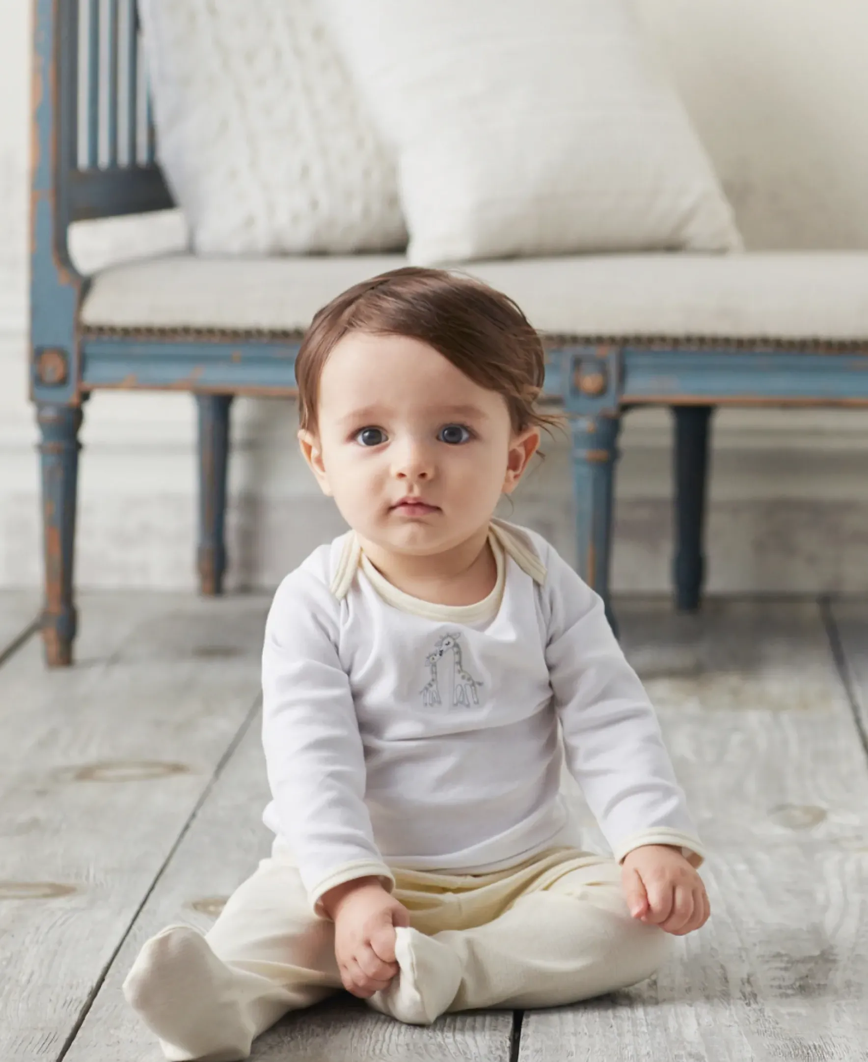 Kissy Kissy Giraffe Generations Stripe Footed Pant Set> Classic Collections