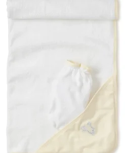 Kissy Kissy Giraffe Generations Stripe Hooded Towel & Mitt Set> Hooded Bath Towels|Classic Collections