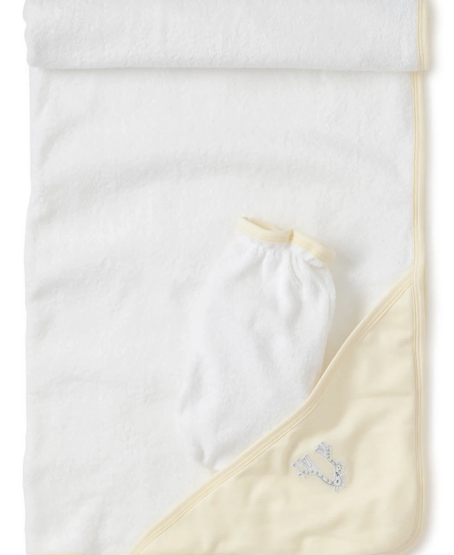 Kissy Kissy Giraffe Generations Stripe Hooded Towel & Mitt Set> Hooded Bath Towels|Classic Collections
