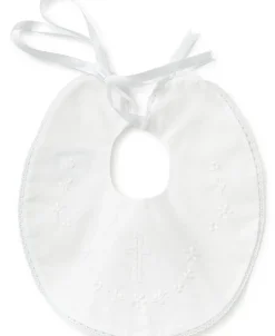 Kissy Kissy s Christening Bib> Bibs|Smocking + Hand Embroidery