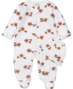 Kissy Kissy Gobble Gobble Zip Footie & Hat Set> Hats|Footies