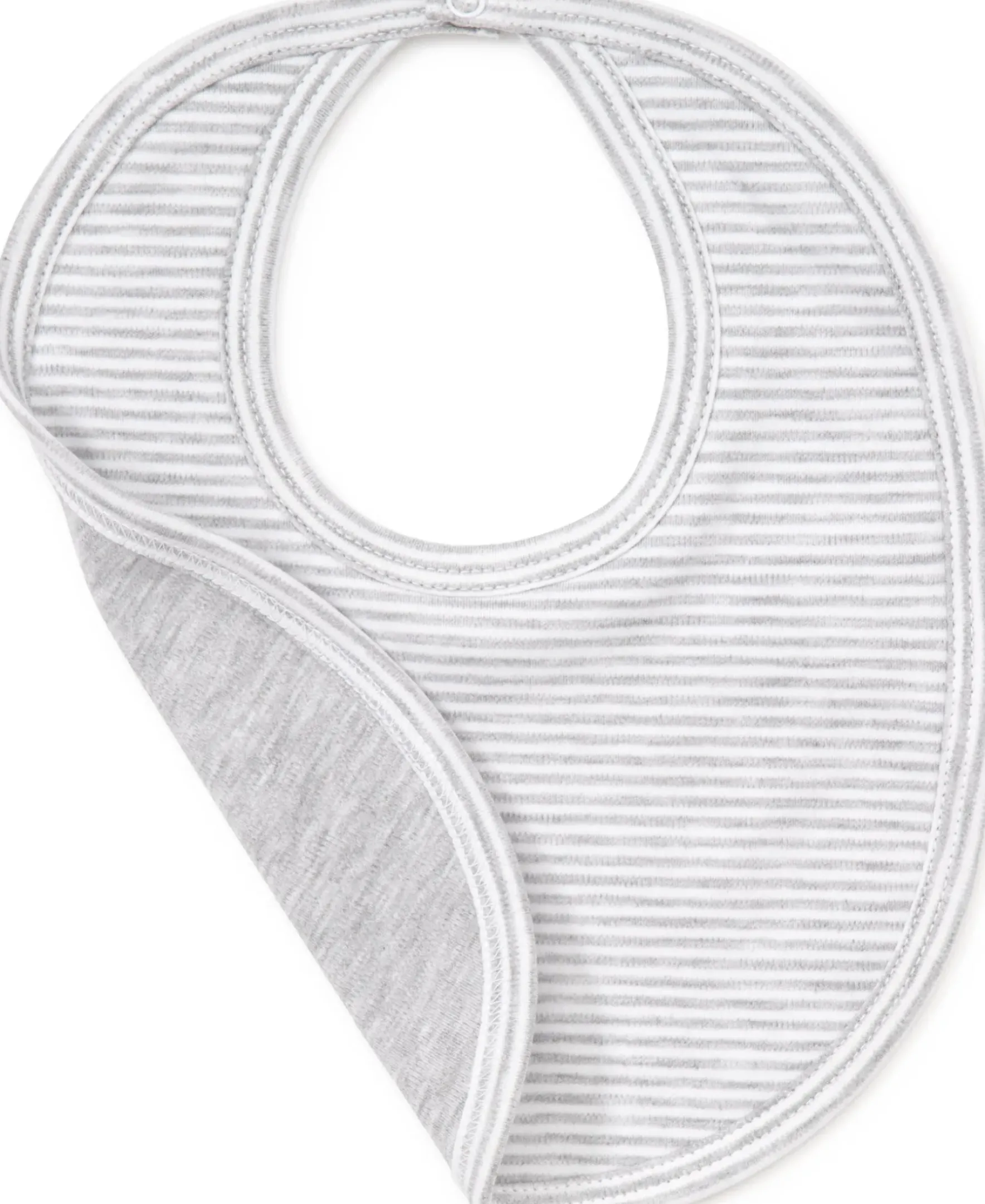 Kissy Kissy Gray Kissy Essentials Stripe Bib> Bibs|Classic Collections