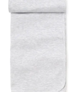 Kissy Kissy Gray Kissy Essentials Stripe Blanket> Blankets|Classic Collections