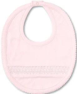Kissy Kissy Hand Smocked CLB Charmed Bib> Bibs|Smocking + Hand Embroidery