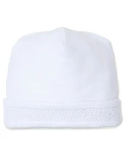 Kissy Kissy Hand Smocked CLB Charmed White Hat> Hats|Smocking + Hand Embroidery