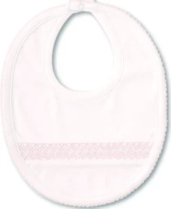 Kissy Kissy Hand Smocked CLB Charmed Bib> Bibs|Smocking + Hand Embroidery