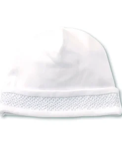 Kissy Kissy Hand Smocked CLB Charmed White/Blue Hat> Hats|Smocking + Hand Embroidery