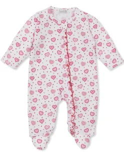 Kissy Kissy Heartfelt Hearts Zip Footie> Footies|Pajamas