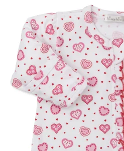 Kissy Kissy Heartfelt Hearts Zip Footie><noscript><img width=