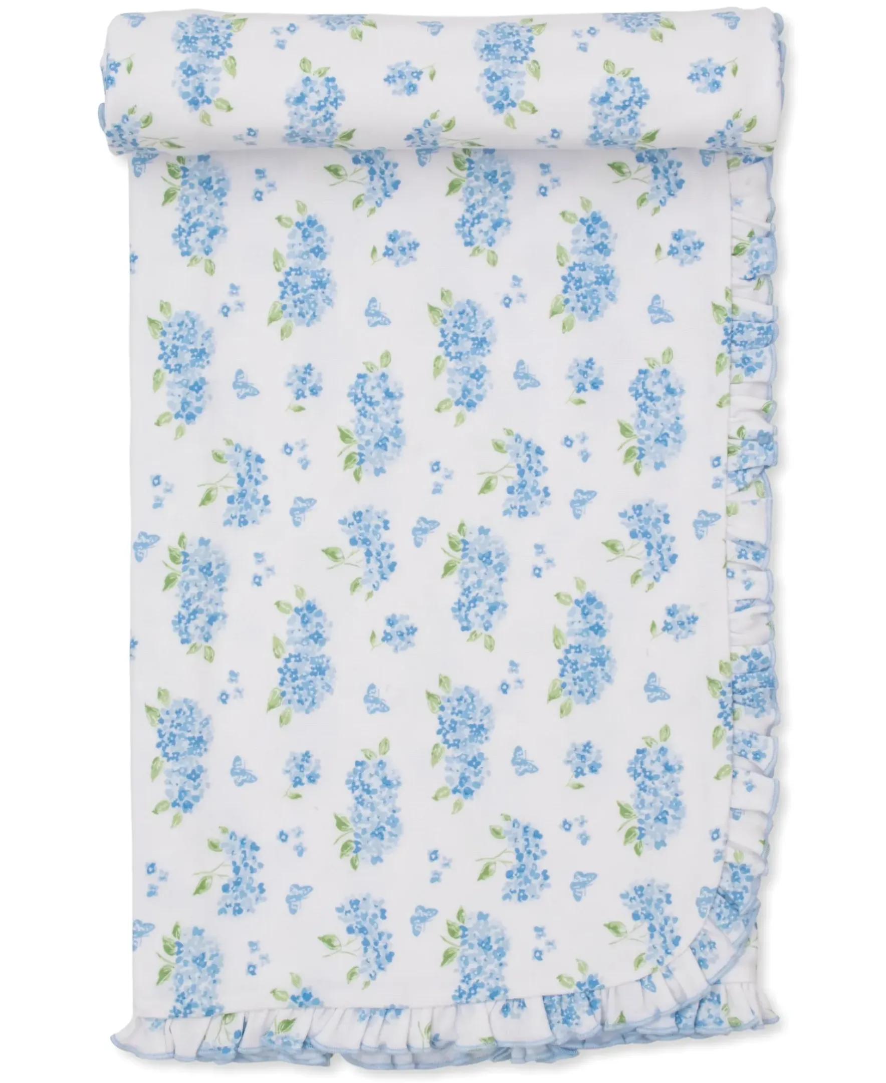 Kissy Kissy Heavenly Hydrangeas Blue Blanket> Blankets