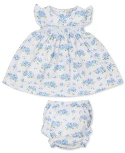 Kissy Kissy Heavenly Hydrangeas Blue Dress Set> Dresses + Bubbles