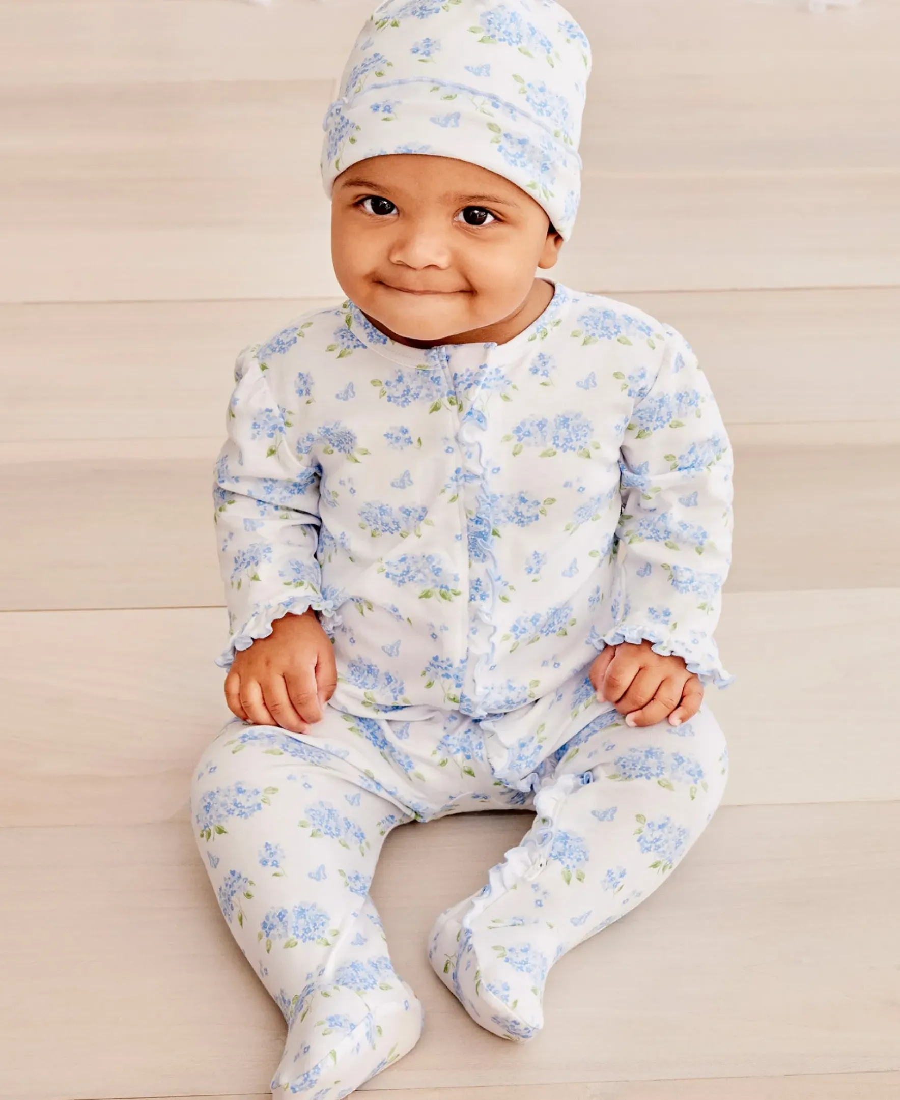 Kissy Kissy Heavenly Hydrangeas Blue Hat> Hats