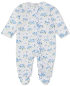 Kissy Kissy Heavenly Hydrangeas Blue Zip Footie> Footies|Pajamas