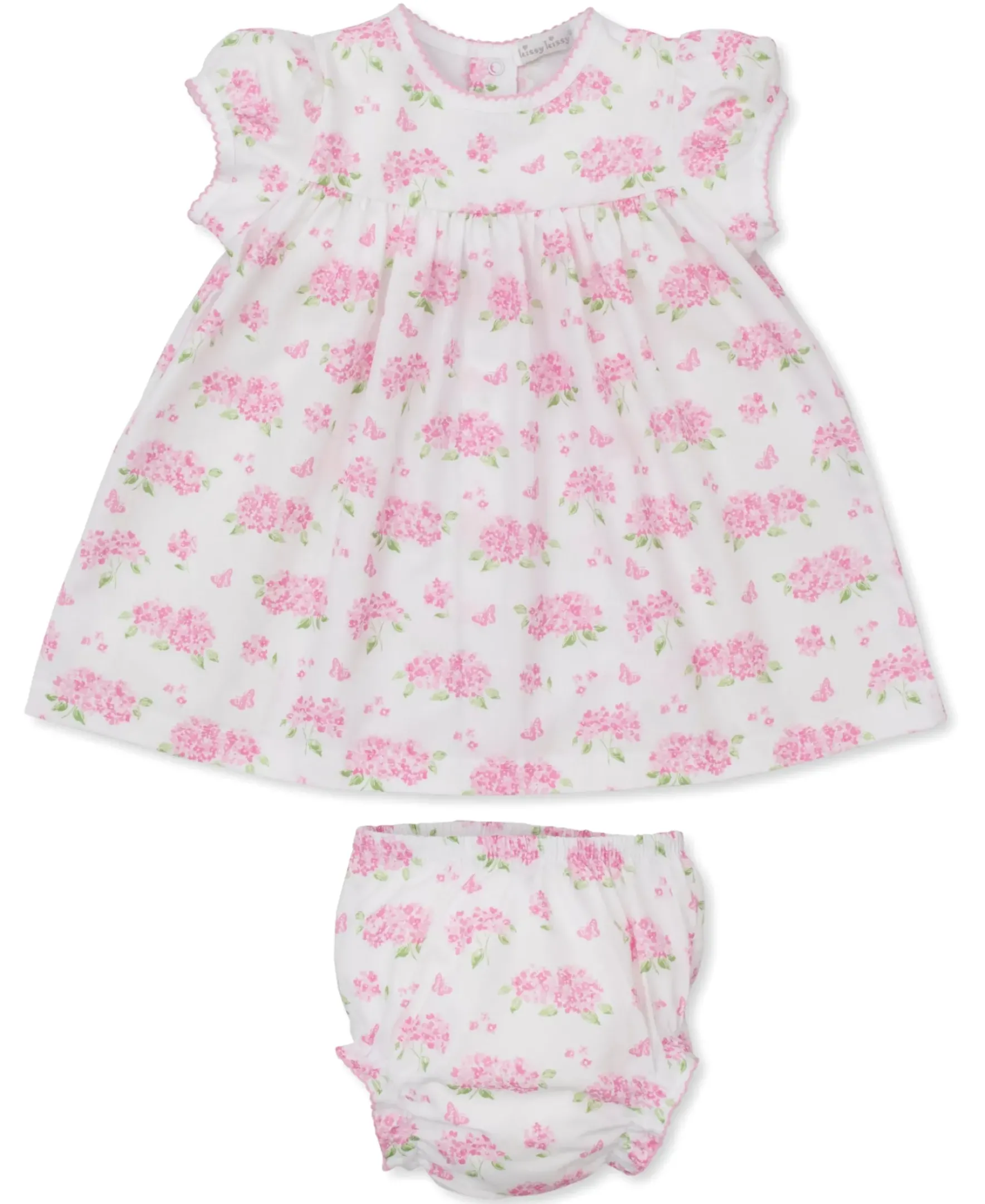 Kissy Kissy Heavenly Hydrangeas Woven Dress Set> Dresses + Bubbles