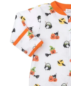 Kissy Kissy Hello Halloween Zip Footie & Hat Set> Hats|Footies