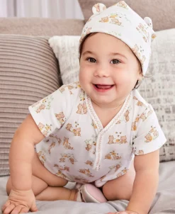 Kissy Kissy Honey Bear Cubs Bubble> Rompers|Dresses + Bubbles