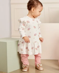 Kissy Kissy Kissy Love Abloom Ribbed Dress Set> Dresses + Bubbles