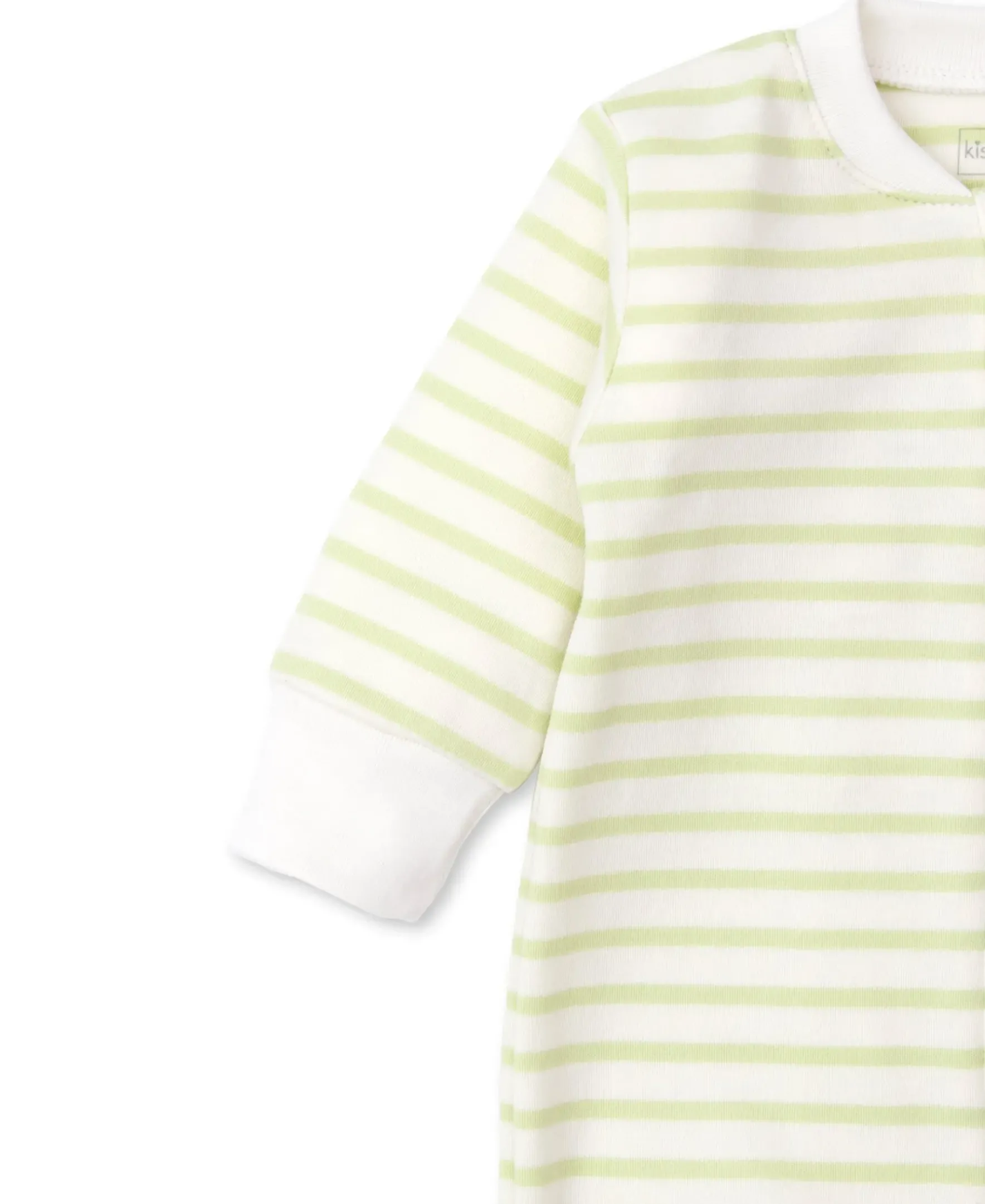 Kissy Kissy Kissy Love Basics Stripes Zip Footie> Footies|Pajamas