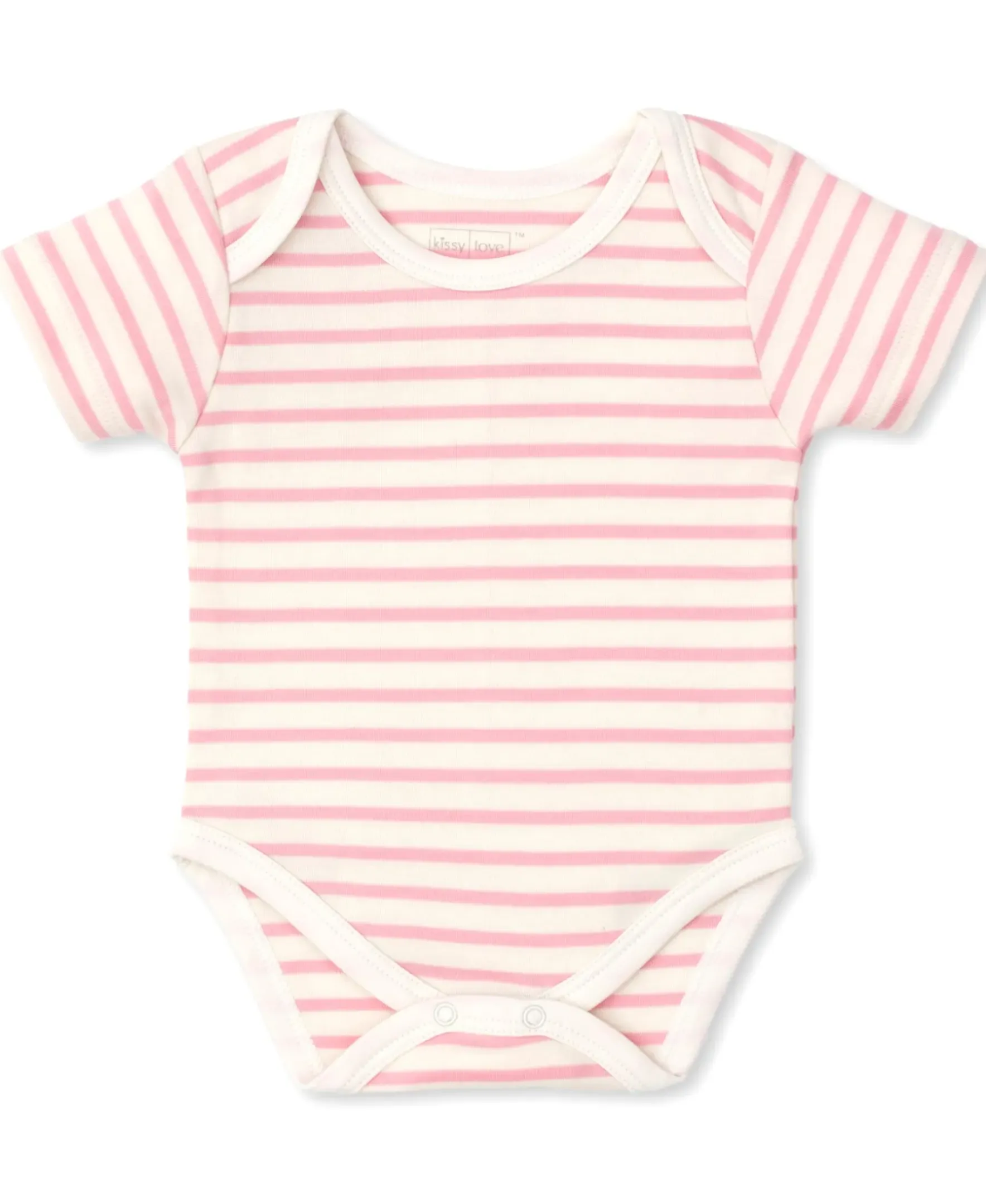 Kissy Kissy Kissy Love Basics Stripes Short Sleeve Bodysuit> Bodysuits