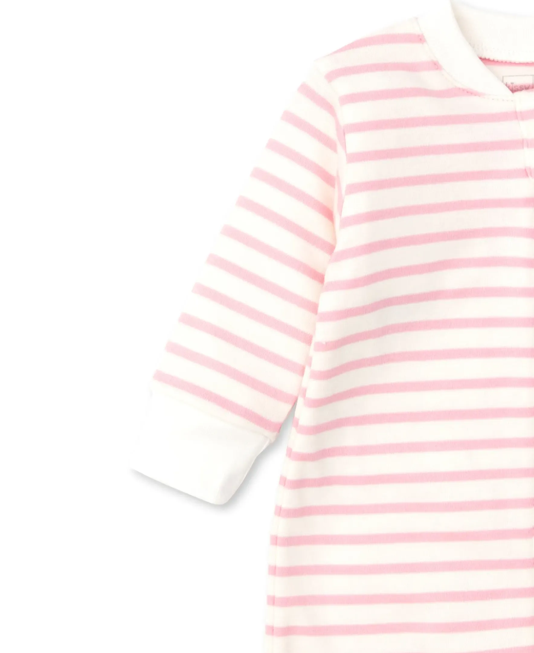 Kissy Kissy Kissy Love Basics Stripes Zip Footie> Footies|Pajamas