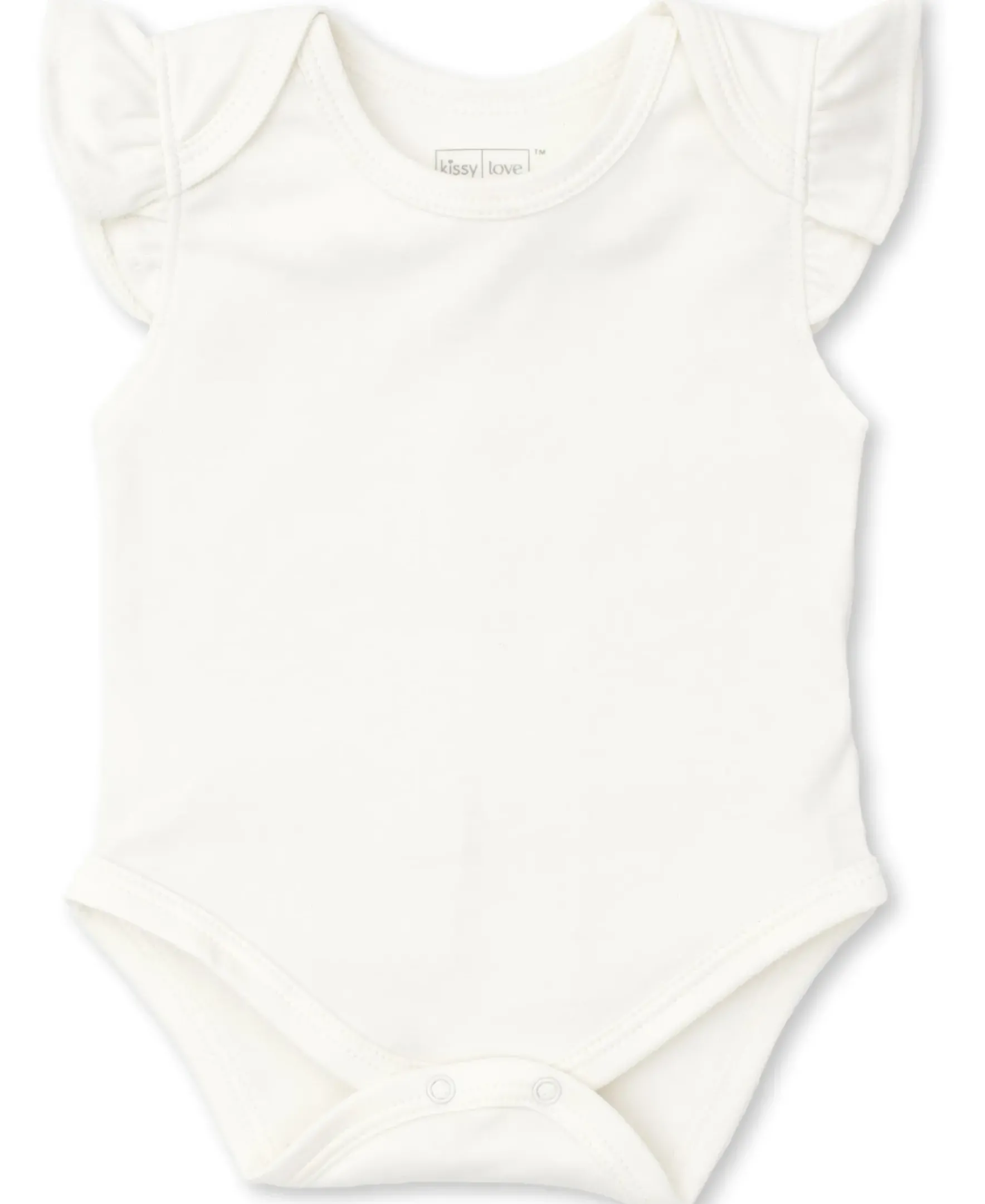Kissy Kissy Kissy Love Basics Short Flutter Sleeve Bodysuit> Bodysuits