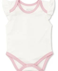 Kissy Kissy Kissy Love Basics Short Flutter Sleeve Bodysuit> Bodysuits