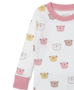 Kissy Kissy Kissy Love Bear Talk Pink Toddler Pajama Set><noscript><img width=