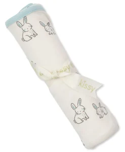 Kissy Kissy Kissy Love Bunny Buddies Blue Blanket> Blankets