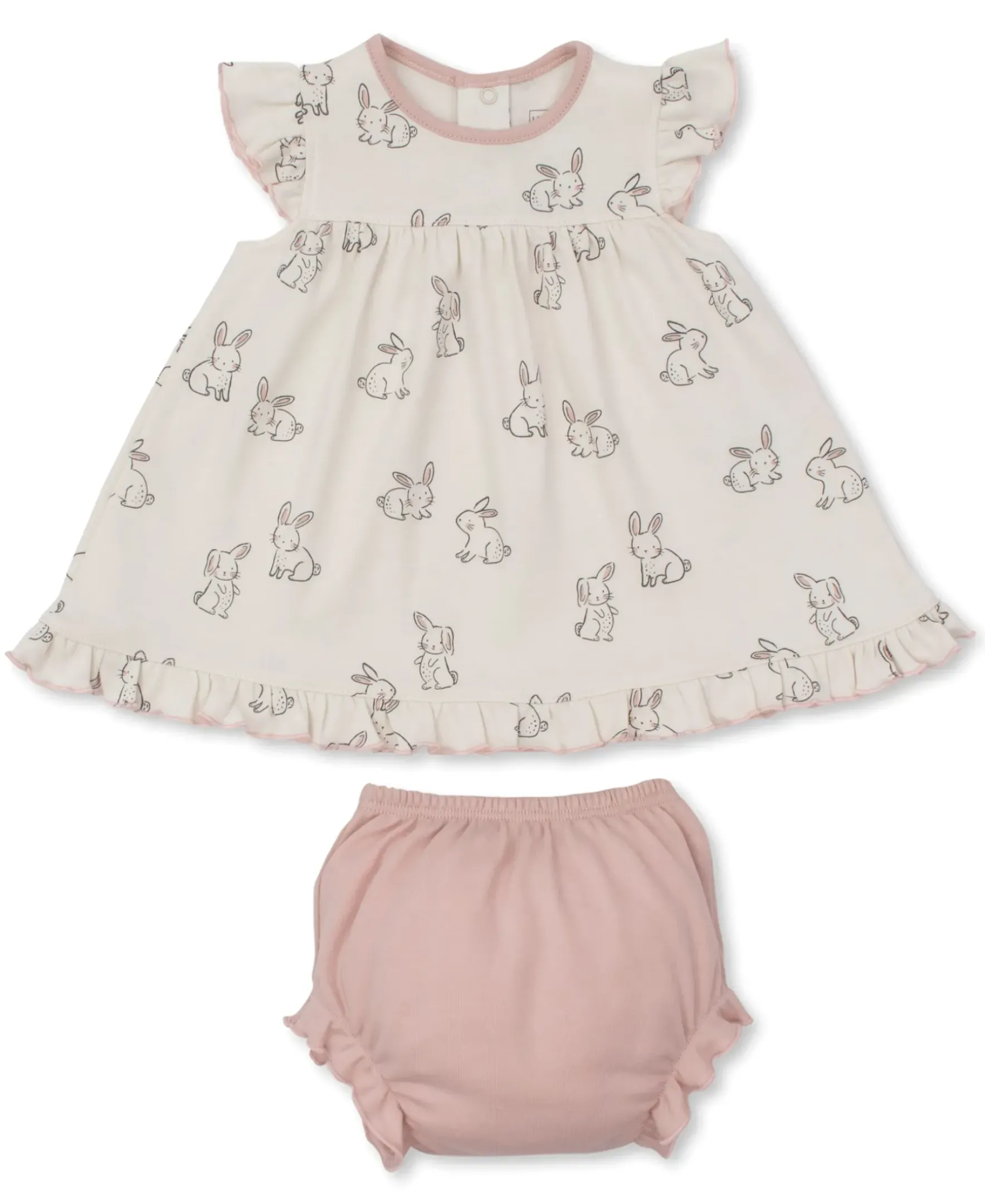 Kissy Kissy Kissy Love Bunny Buddies Pink Dress Set> Dresses + Bubbles
