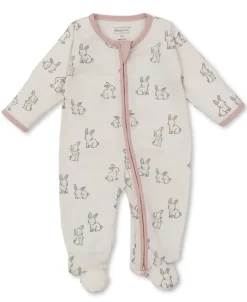 Kissy Kissy Kissy Love Bunny Buddies Pink Zip Footie> Footies|Pajamas