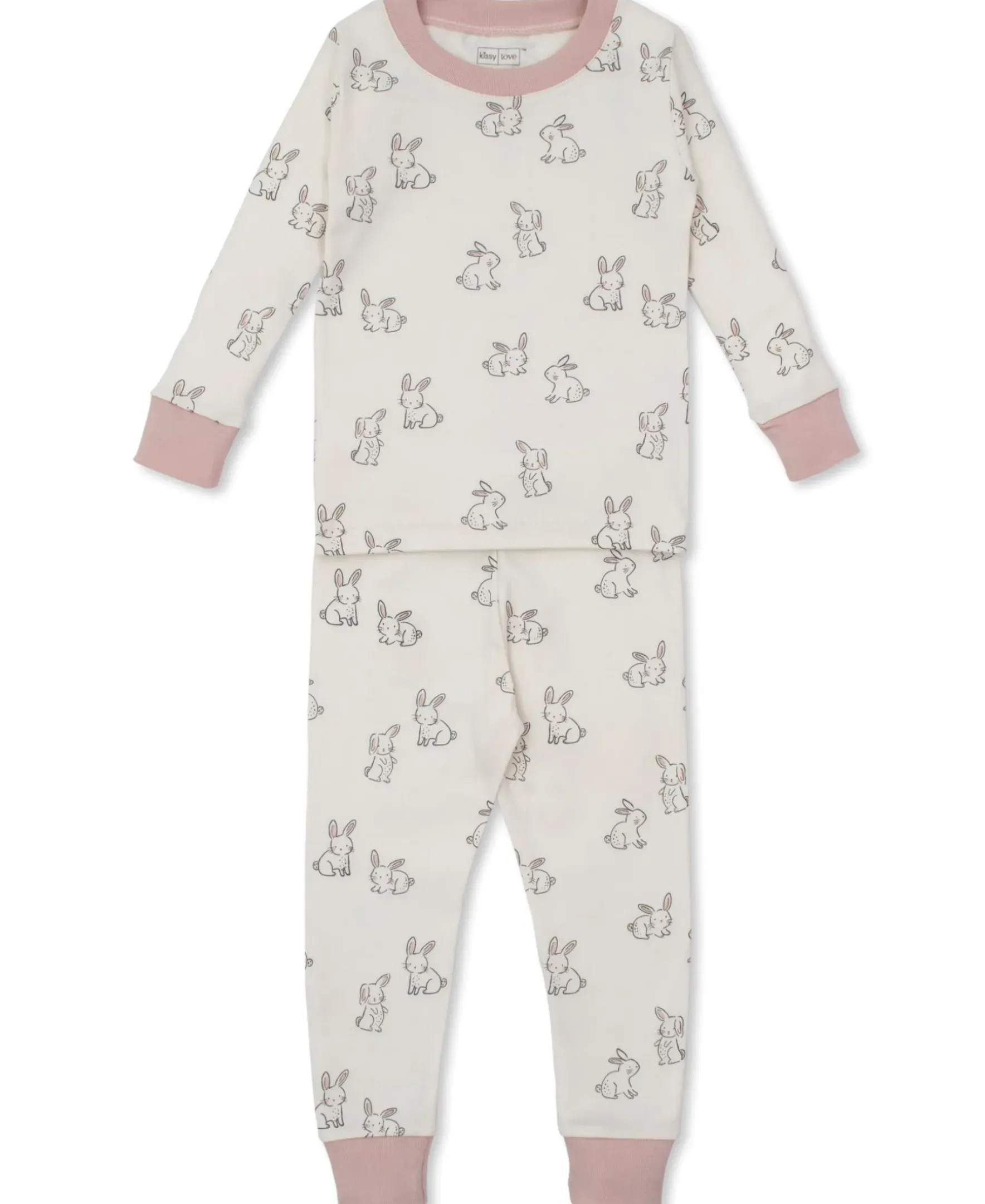 Kissy Kissy Kissy Love Bunny Buddies Pink Toddler Pajama Set>Kids Pajamas|Pajamas