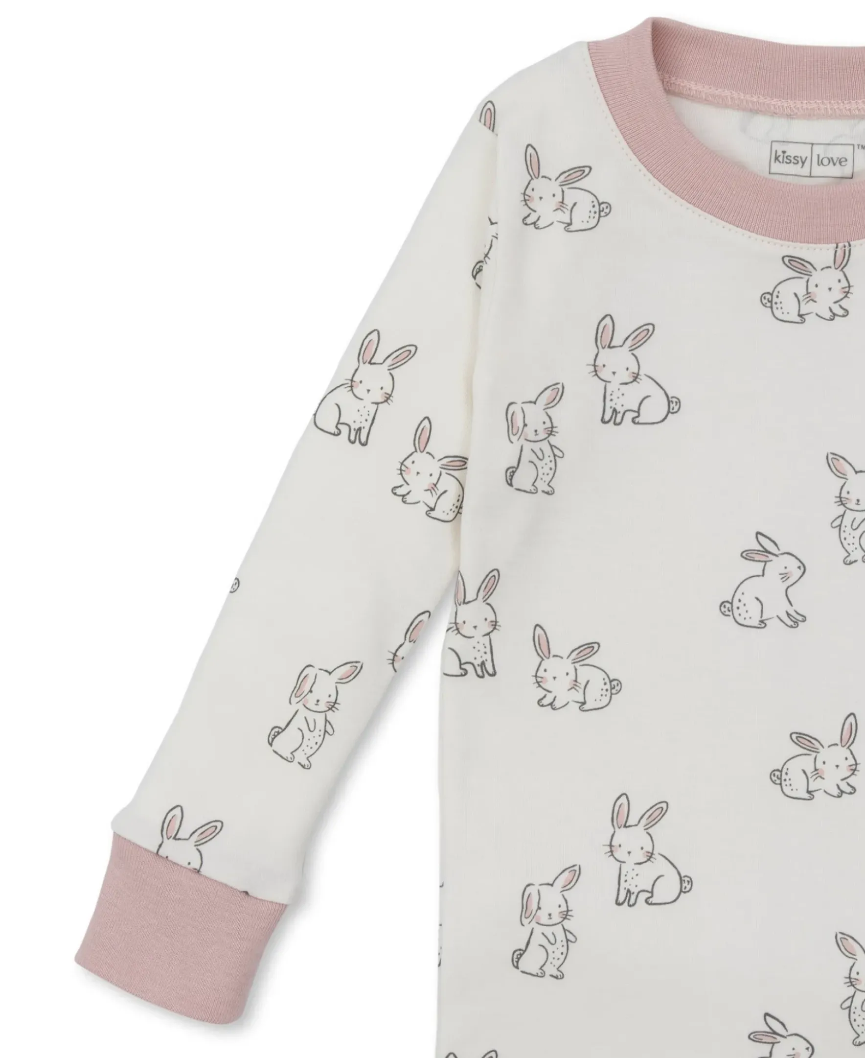 Kissy Kissy Kissy Love Bunny Buddies Pink Toddler Pajama Set>Kids Pajamas|Pajamas